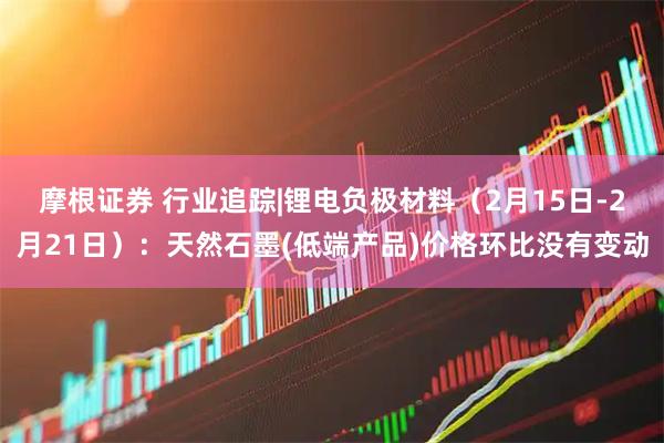 摩根证券 行业追踪|锂电负极材料（2月15日-2月21日）：天然石墨(低端产品)价格环比没有变动